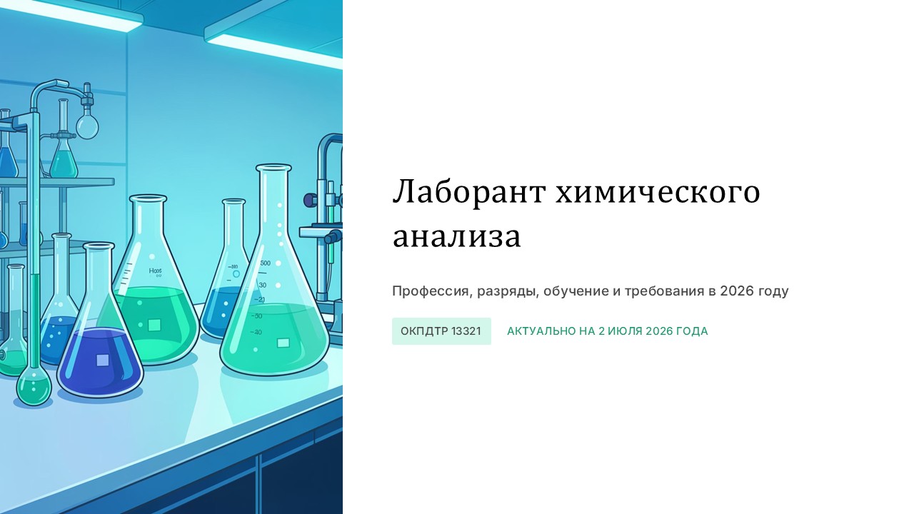 Лаборант химического анализа: профессия, разряды, обучение и требования